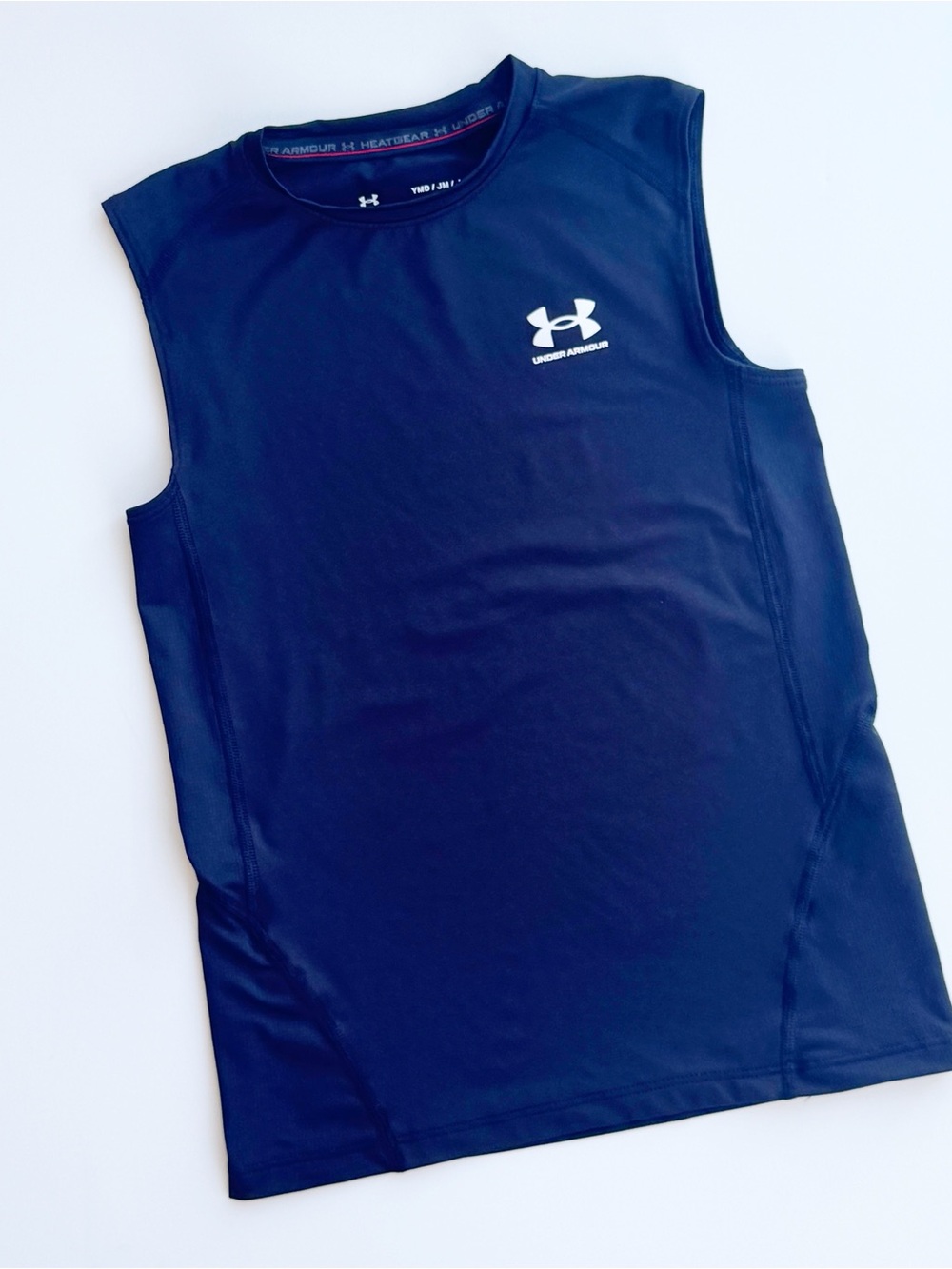 Under Armour Kids Sleeveless HeatGear Compression Tank - Black
